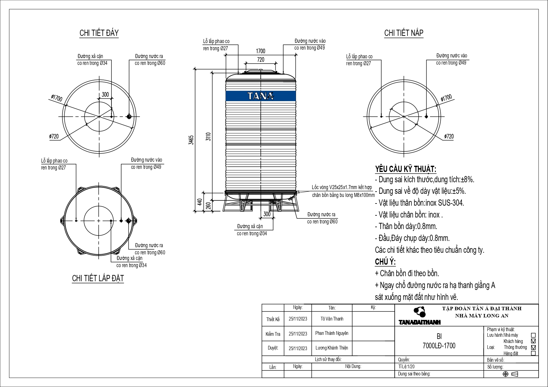 Ban ve bon nuoc inox tan a 7000 lit dung